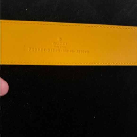 Brand new with box and dustbag Gucci two tone belt Gold buckle main image 8
